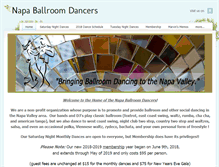 Tablet Screenshot of napaballroomdancers.com